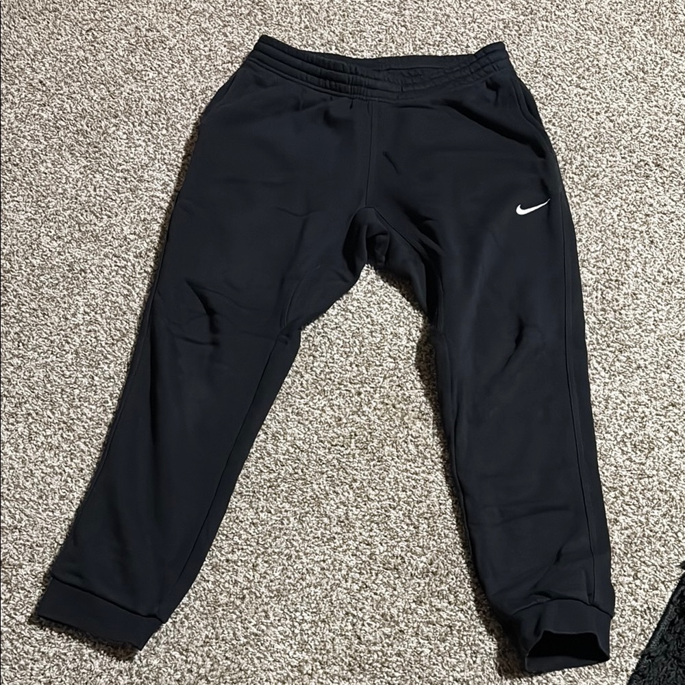 Nike Black Joggers with Tapered Cuffs